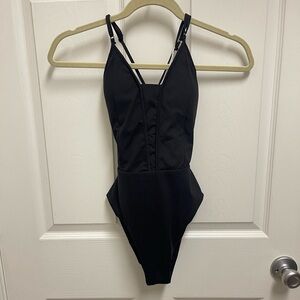 NWT Buffbunny Collection Black One Piece Swimsuit